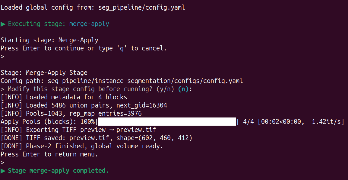 modify the configuration